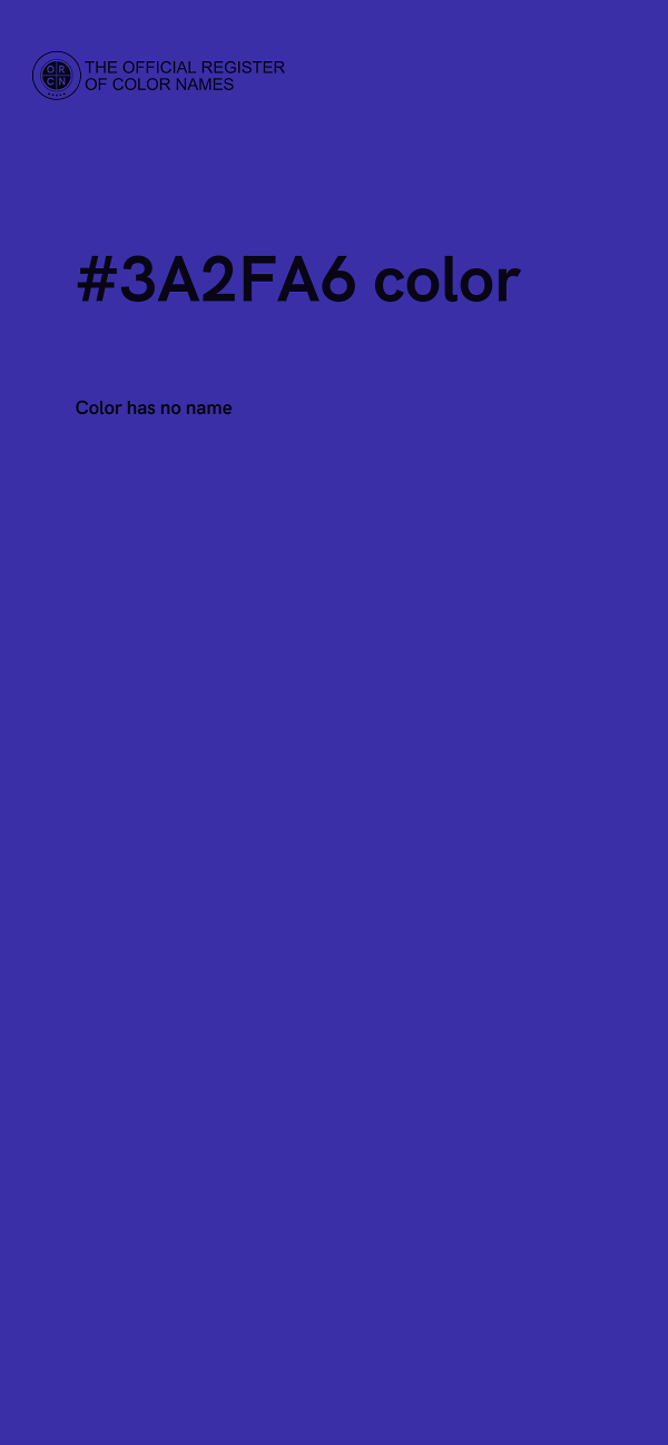 #3A2FA6 color image