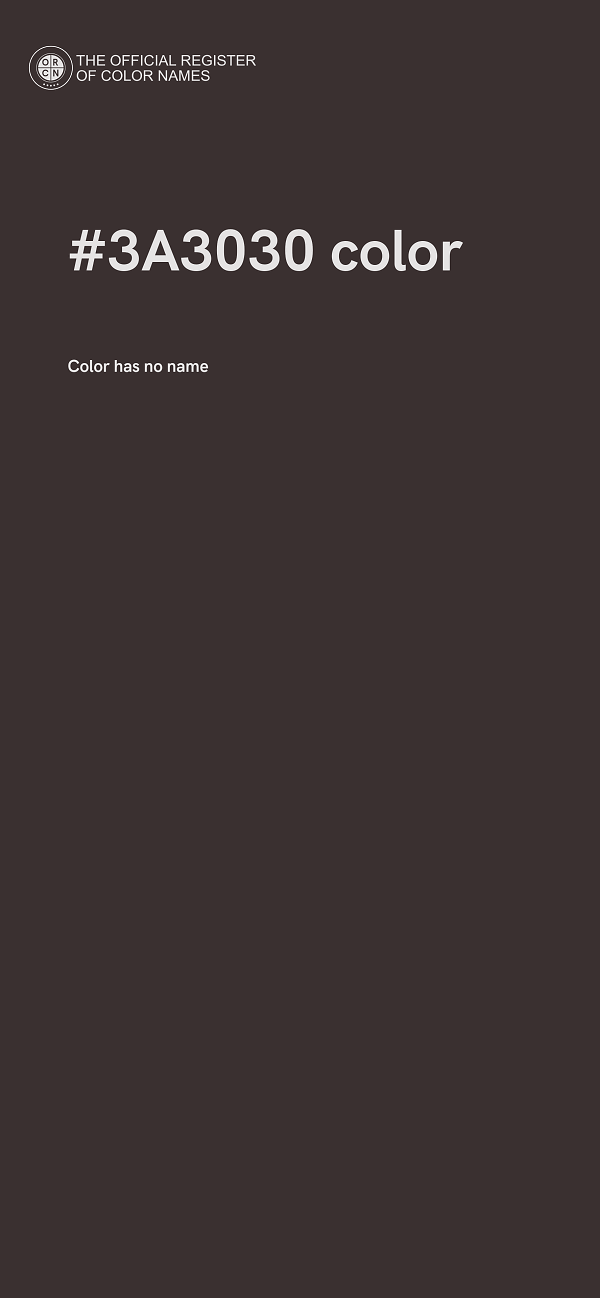 #3A3030 color image