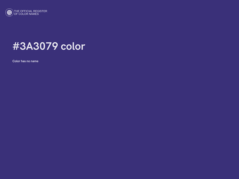 #3A3079 color image