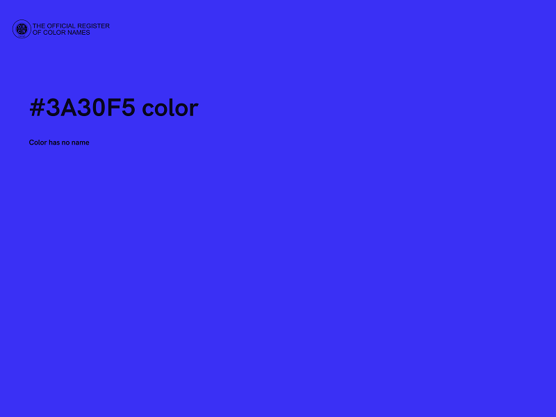 #3A30F5 color image