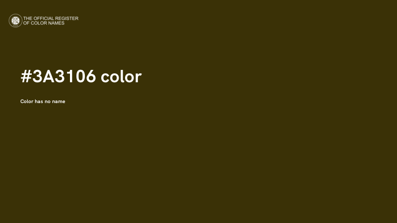 #3A3106 color image
