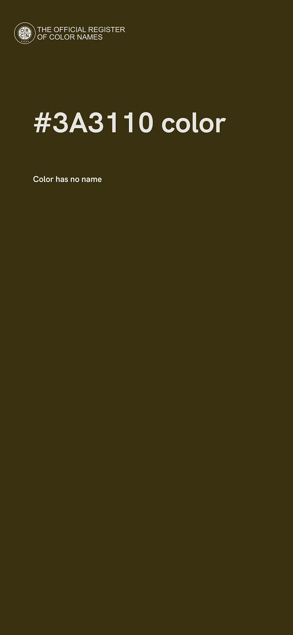 #3A3110 color image