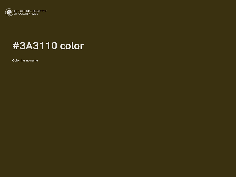 #3A3110 color image