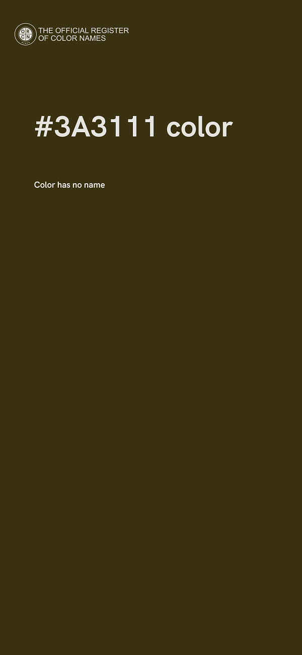 #3A3111 color image