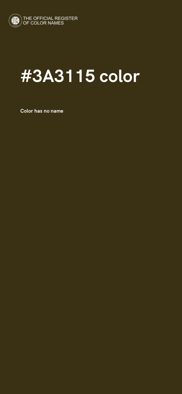 #3A3115 color image