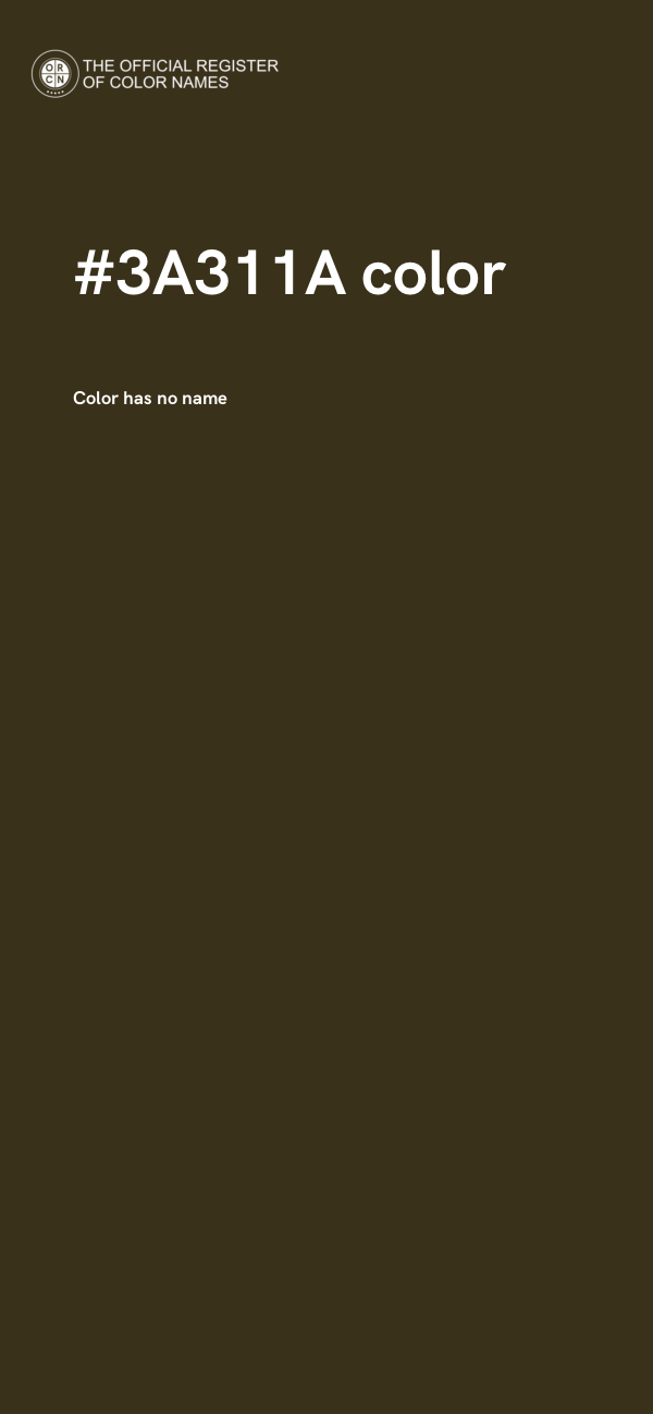 #3A311A color image