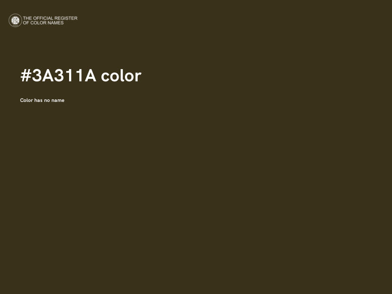 #3A311A color image