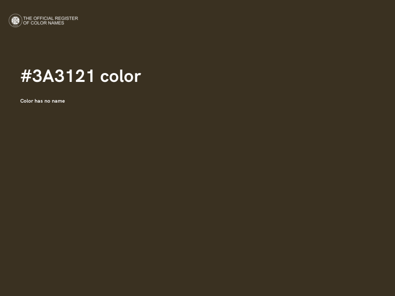 #3A3121 color image
