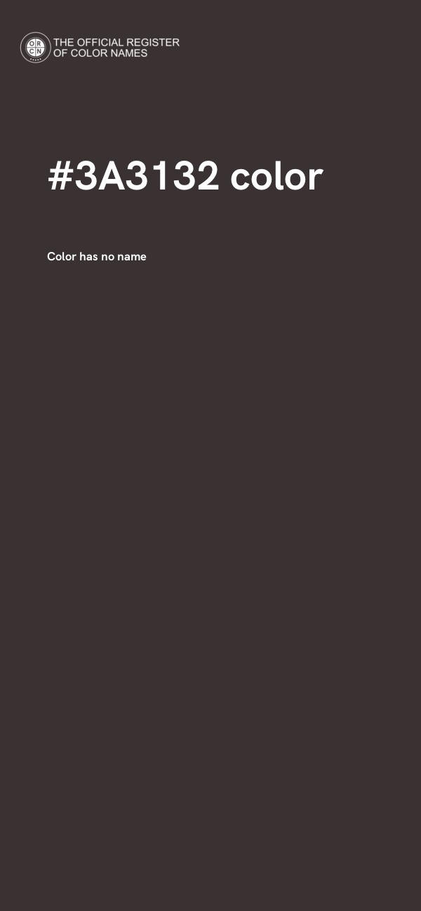 #3A3132 color image