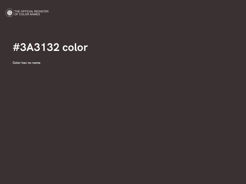#3A3132 color image
