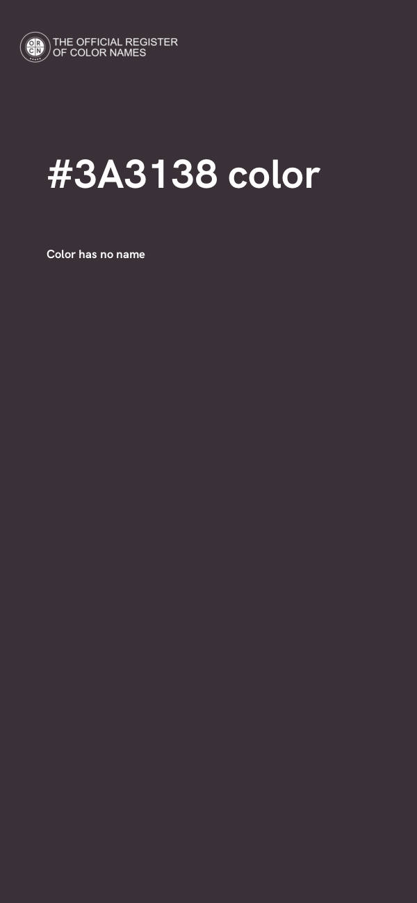 #3A3138 color image