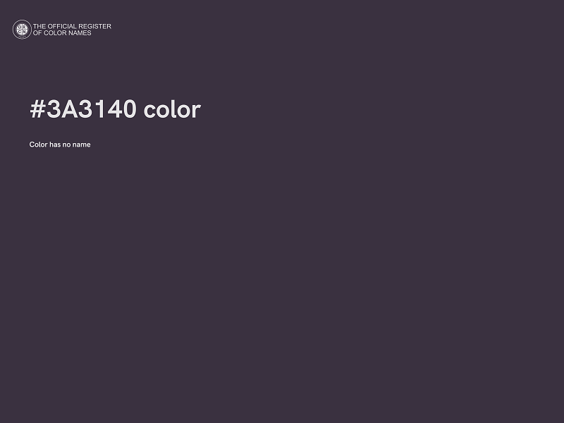 #3A3140 color image