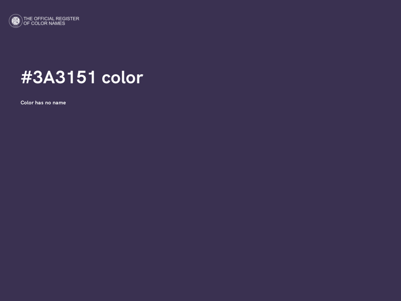 #3A3151 color image