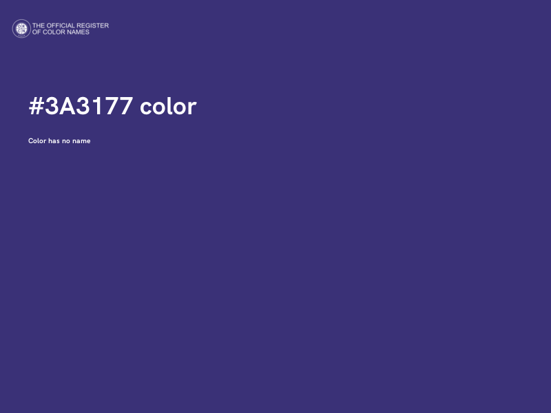 #3A3177 color image