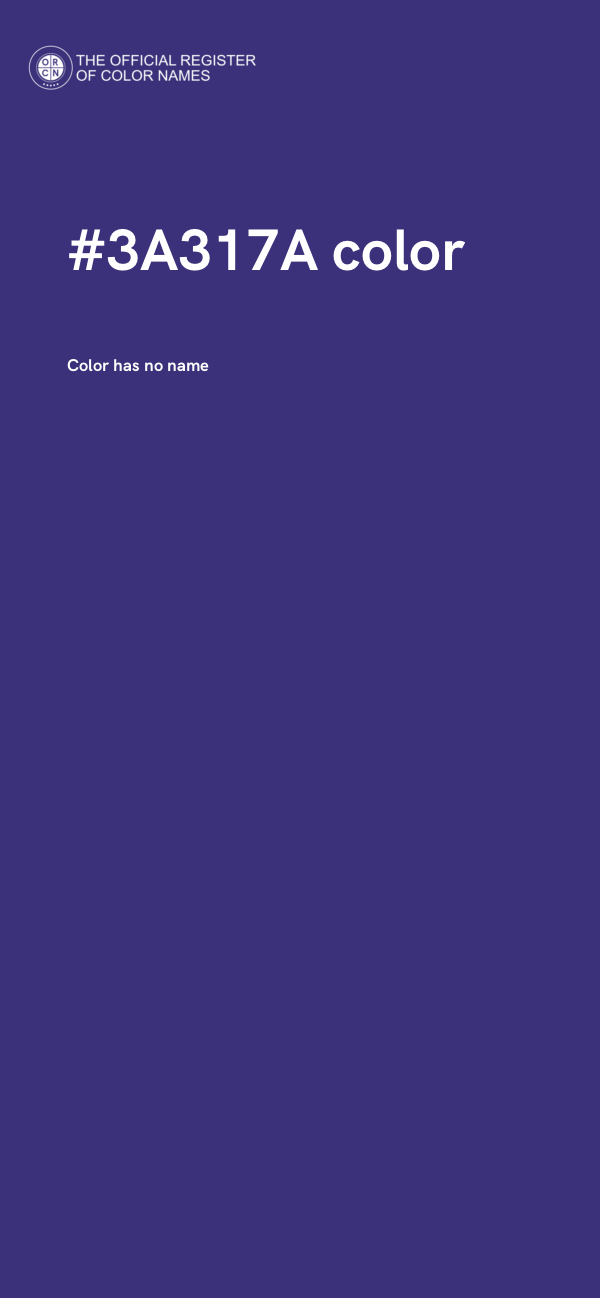 #3A317A color image