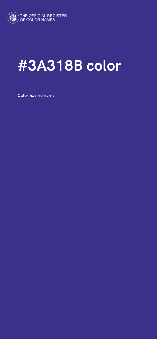 #3A318B color image