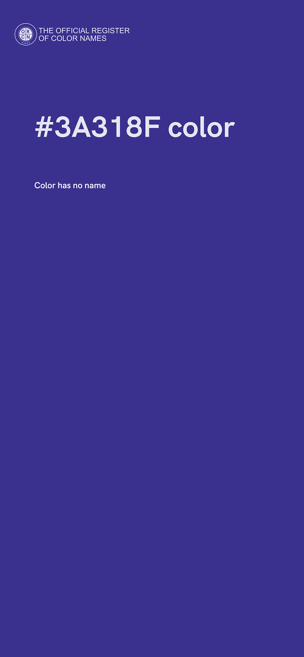 #3A318F color image