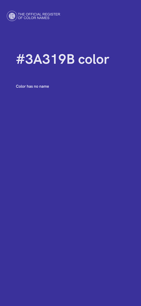 #3A319B color image