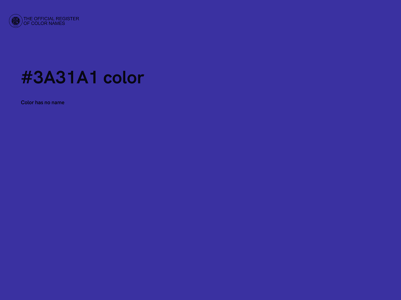 #3A31A1 color image
