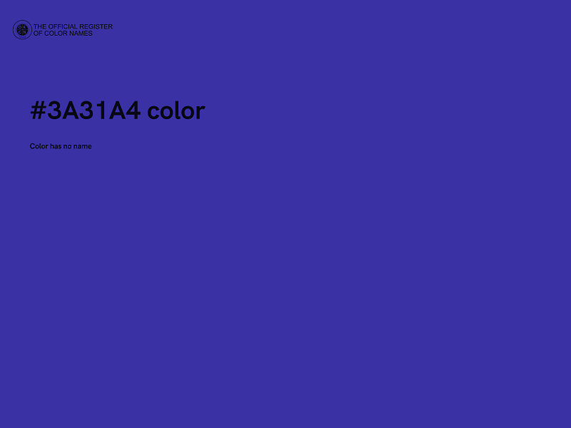 #3A31A4 color image