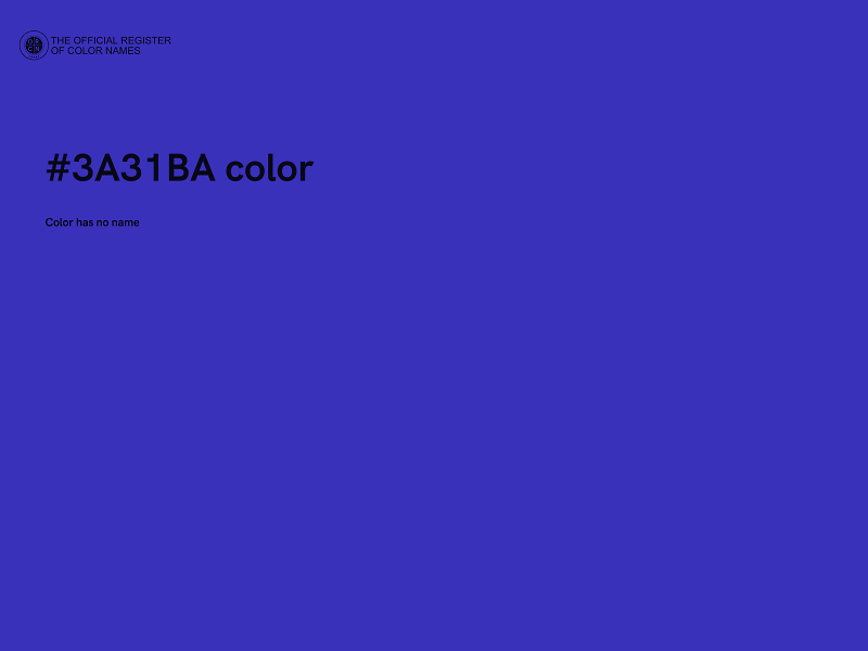 #3A31BA color image