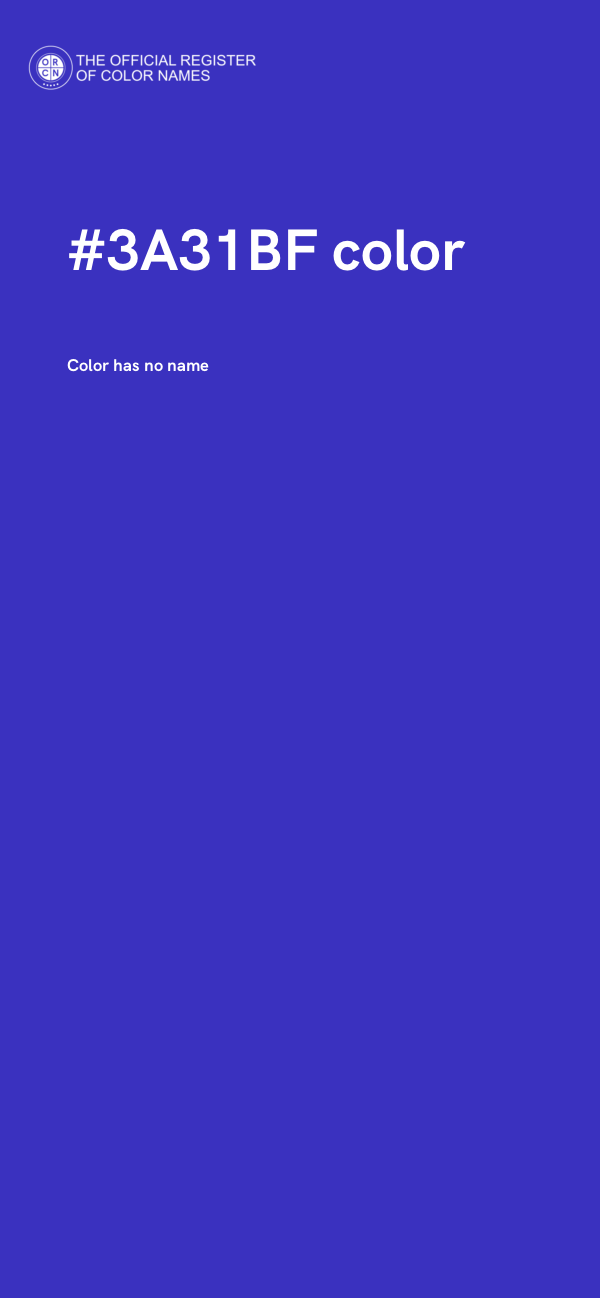 #3A31BF color image