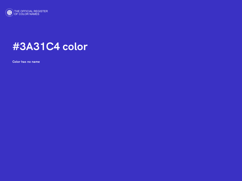 #3A31C4 color image