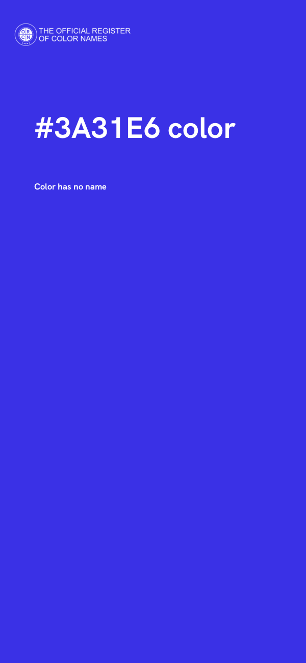 #3A31E6 color image