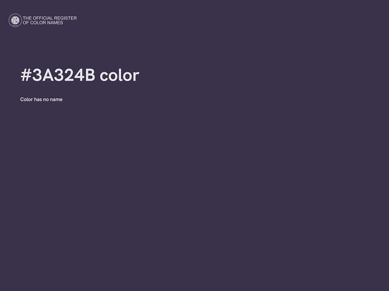 #3A324B color image