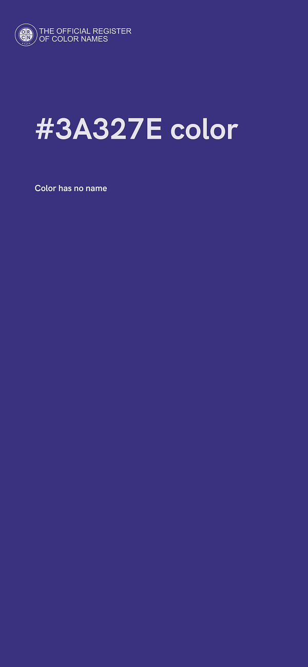 #3A327E color image