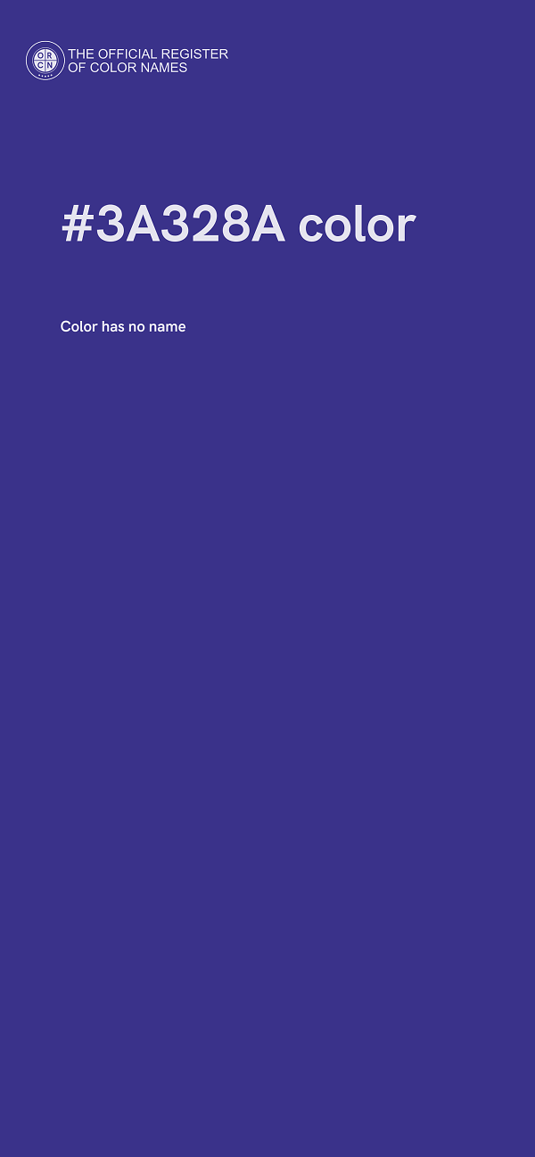 #3A328A color image