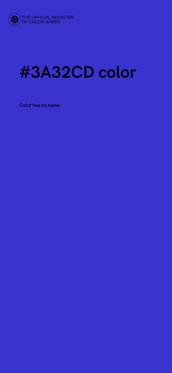 #3A32CD color image