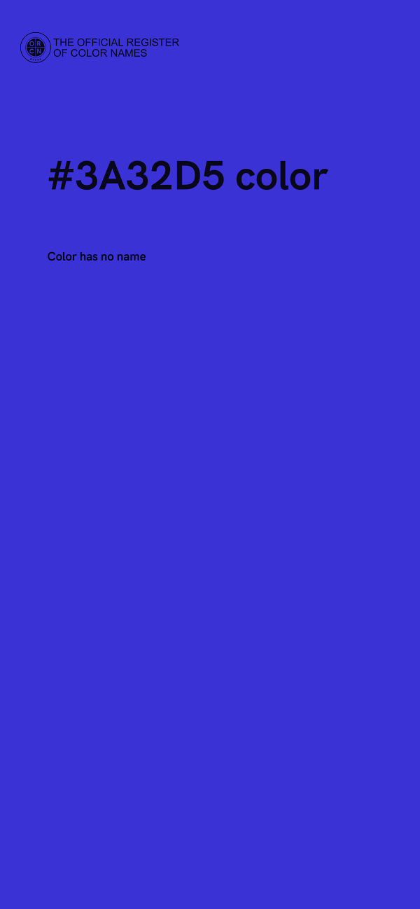 #3A32D5 color image