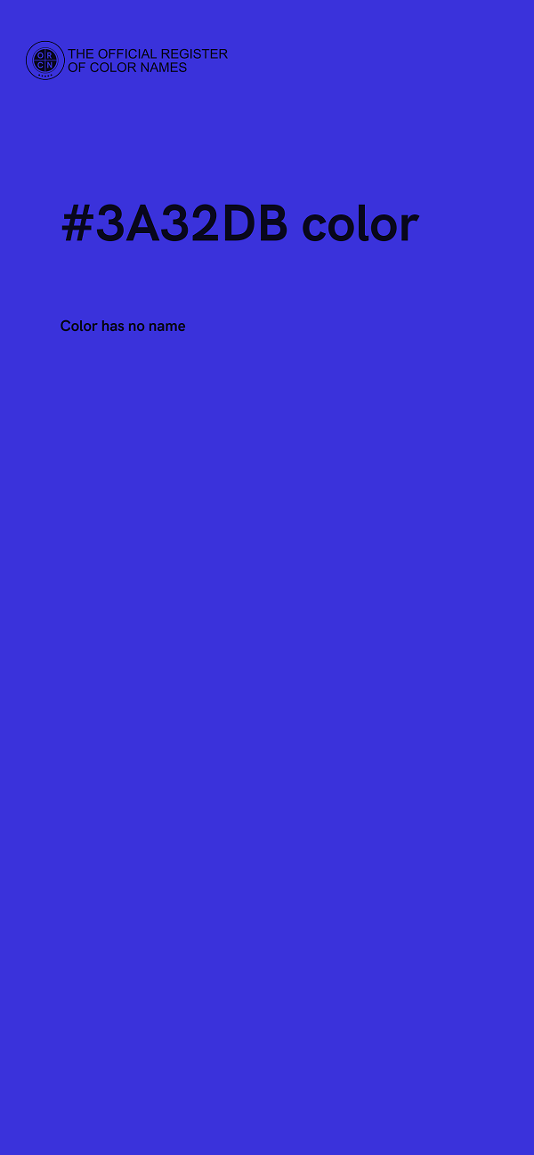 #3A32DB color image