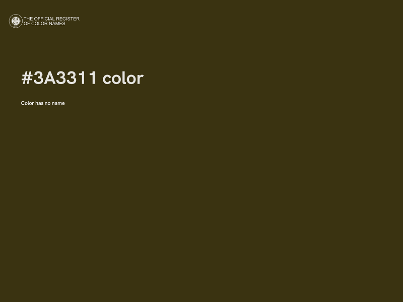 #3A3311 color image