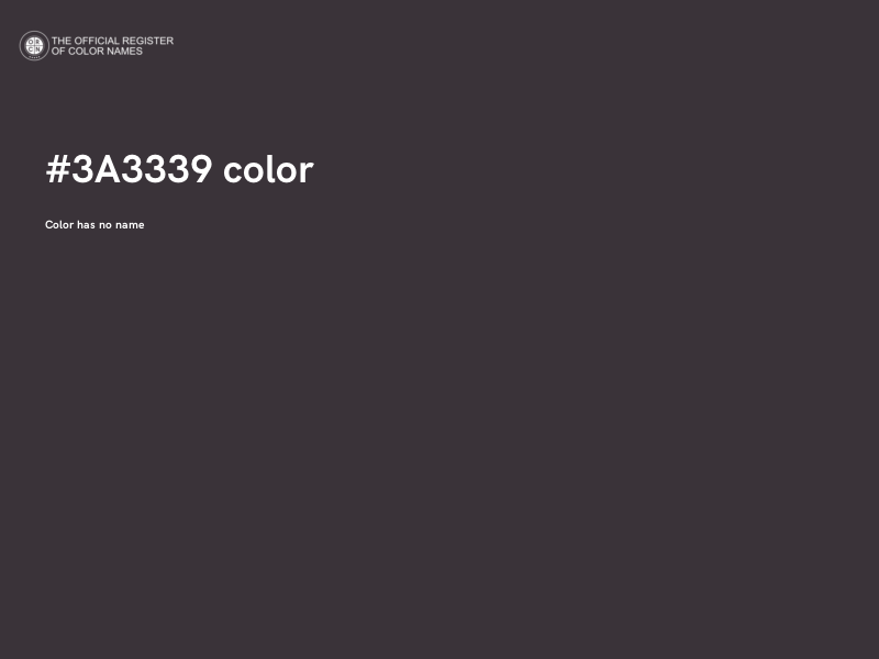 #3A3339 color image