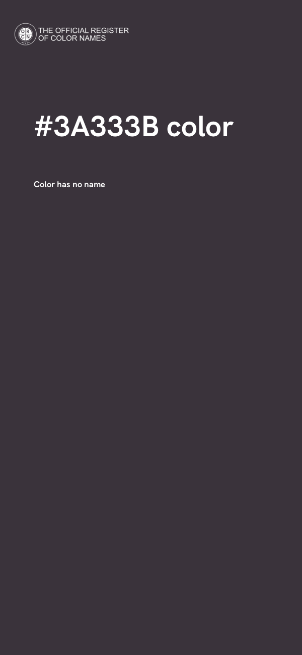 #3A333B color image