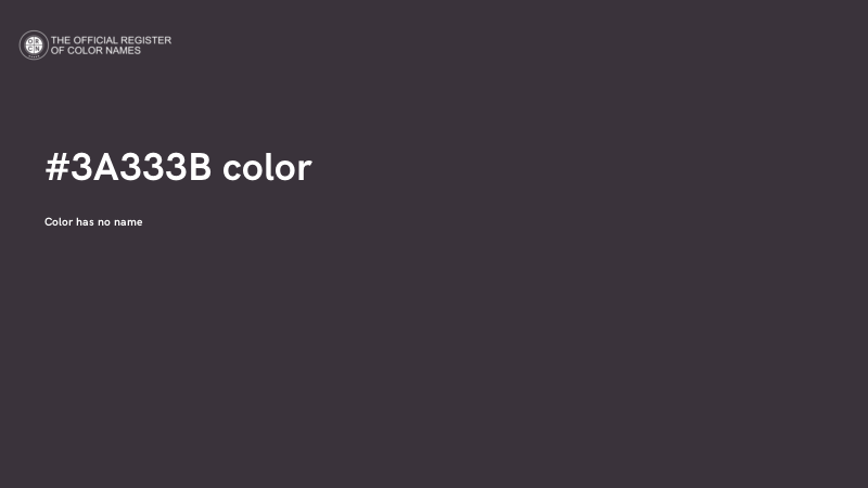 #3A333B color image