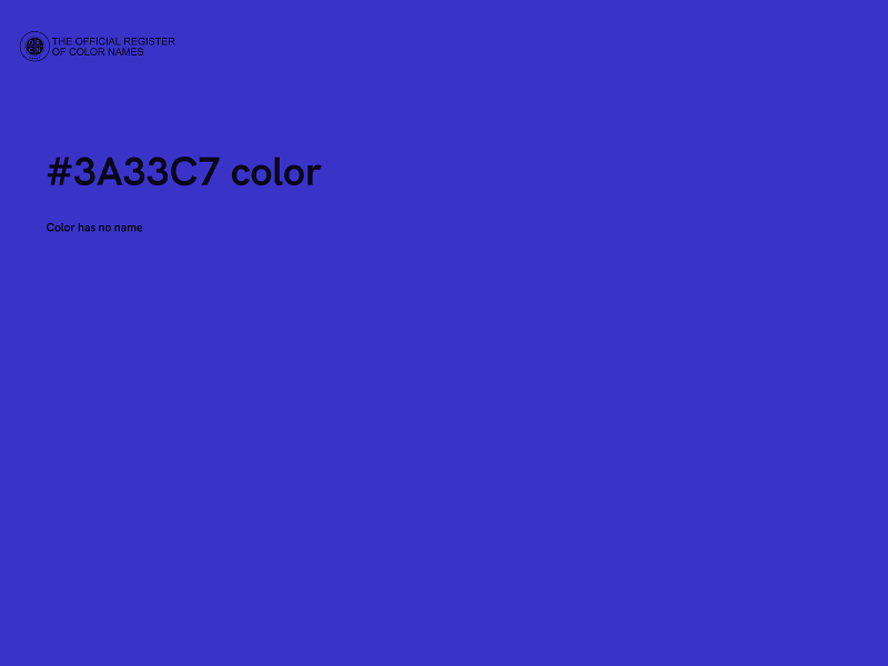 #3A33C7 color image