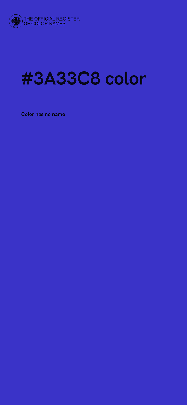 #3A33C8 color image
