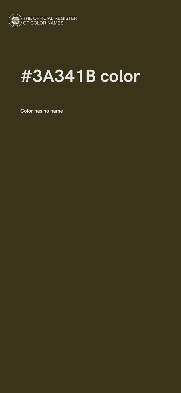 #3A341B color image