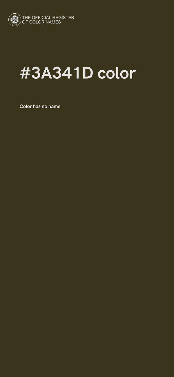 #3A341D color image