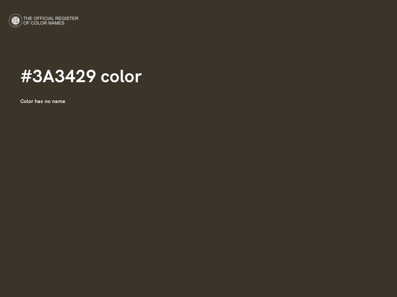 #3A3429 color image