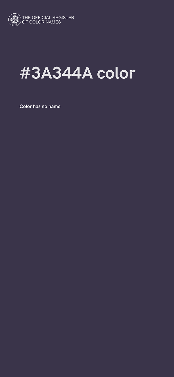 #3A344A color image