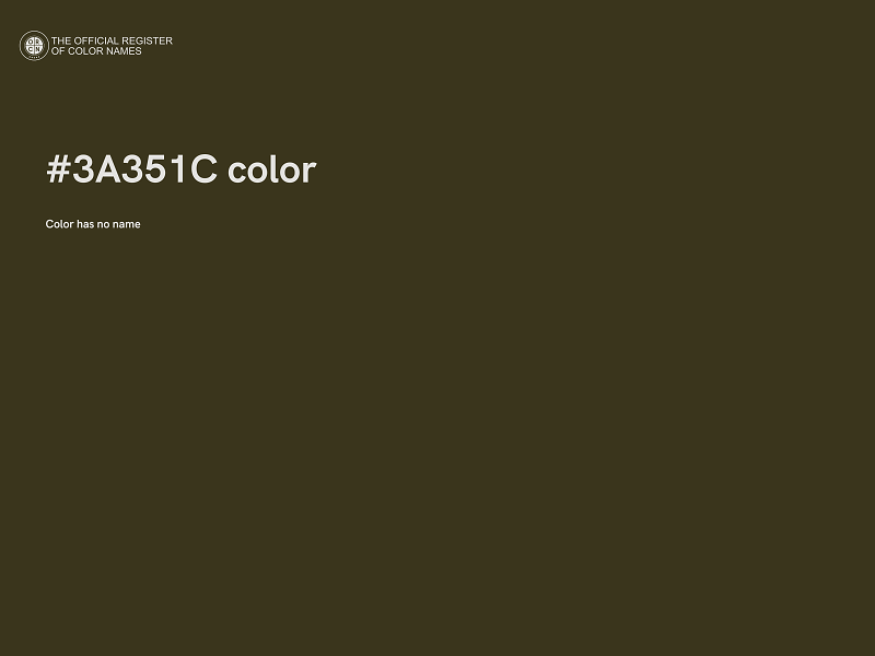 #3A351C color image