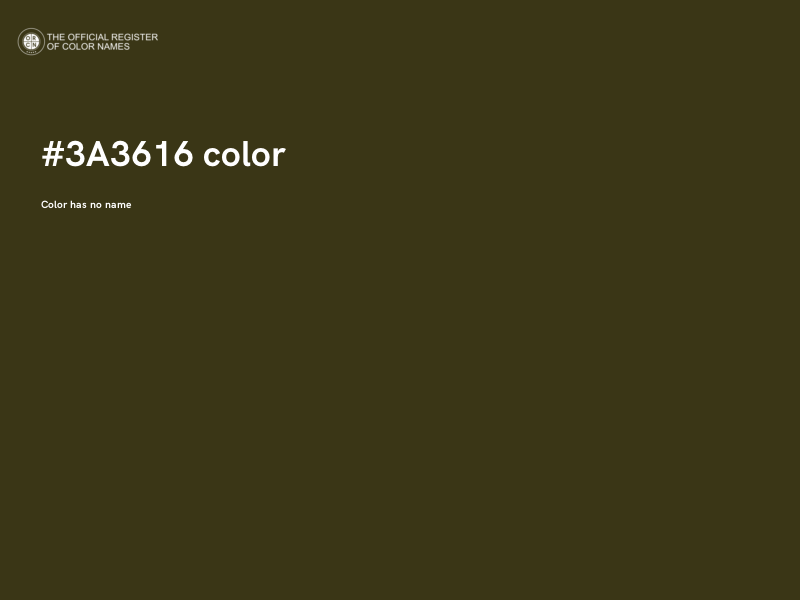 #3A3616 color image