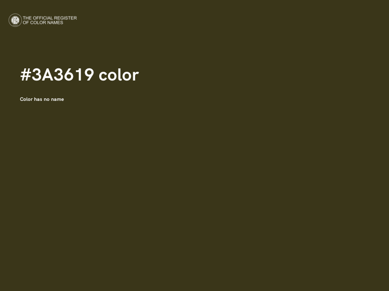 #3A3619 color image
