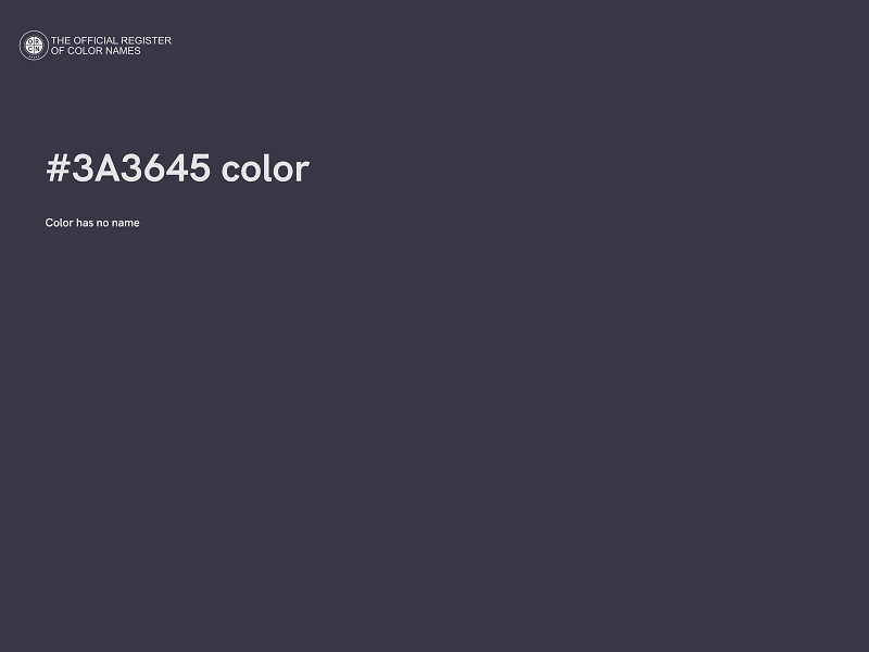 #3A3645 color image