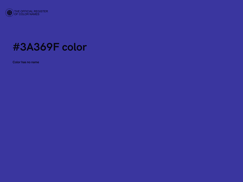 #3A369F color image