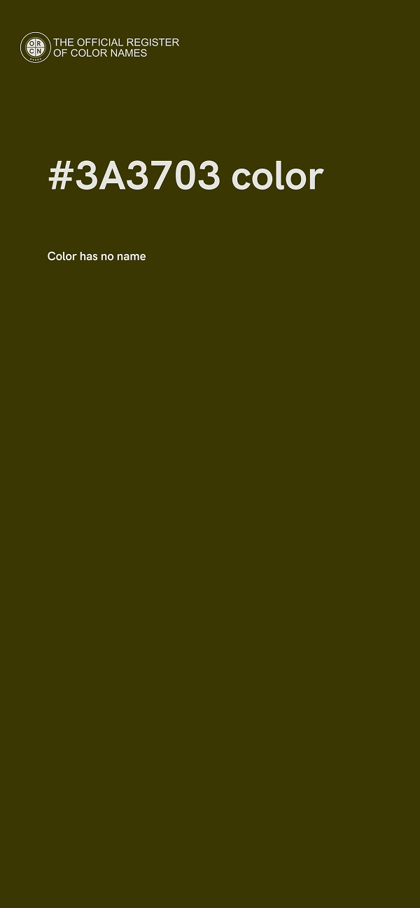 #3A3703 color image